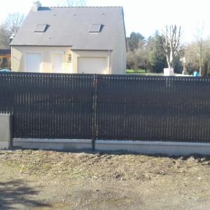 Clôture rigide avec occultants